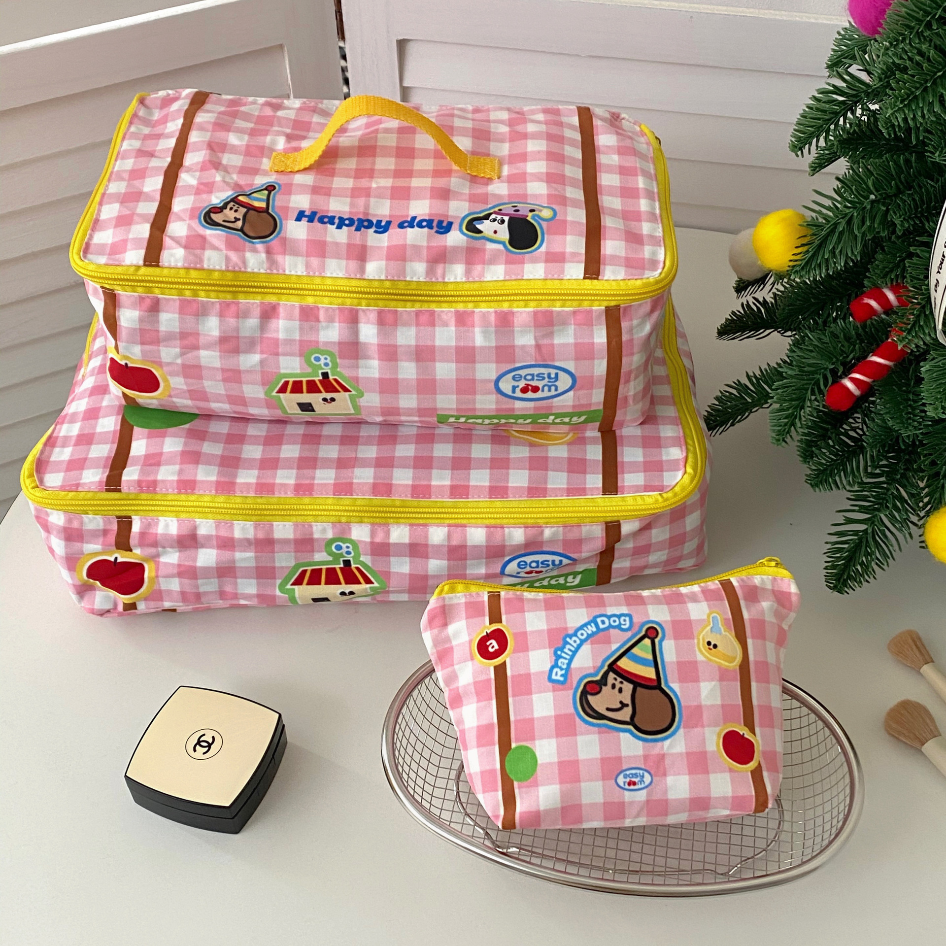 Cute and portable travel storage bags, travel clothes, underwear and shoes sorting bags, waterproof luggage bags and clothing sorting bags details Picture