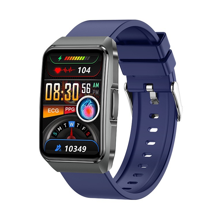 The 2025 cross-border new ET650 smartwatch features a Bluetooth call ECG curved screen with a 1.57 non-invasive blood glucose G-band Specification drawing