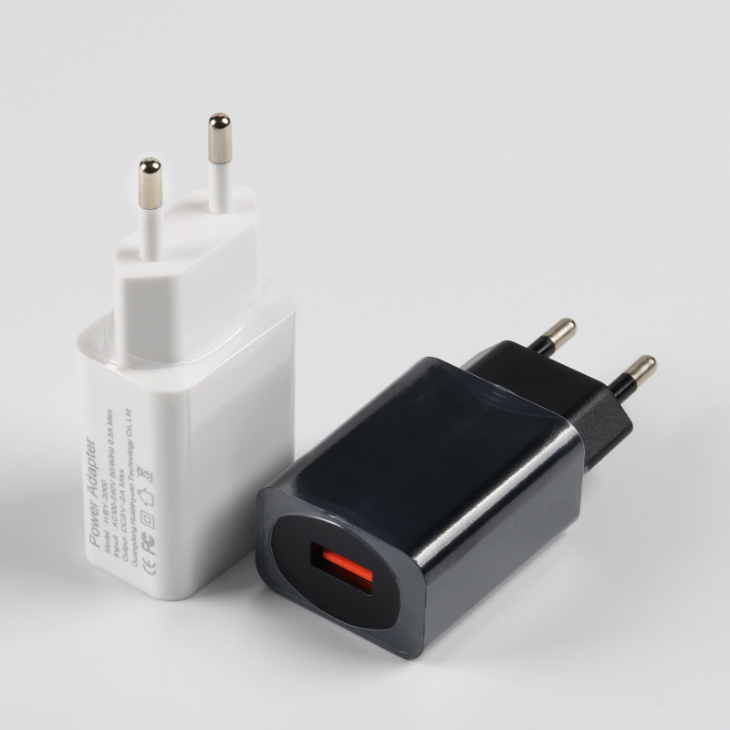 European standard 5V2A charger, USB charging head, 5V1A power adapter, ce certified 5V 2.1A mobile phone fast charging head Application Scenario