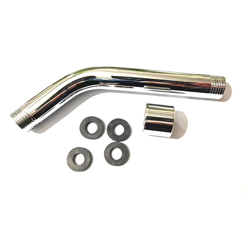 Stainless steel shower head connection pipe, 45-degree extension pipe, top spray hot-selling new product, hand-spray four-inch universal pipe Specification drawing