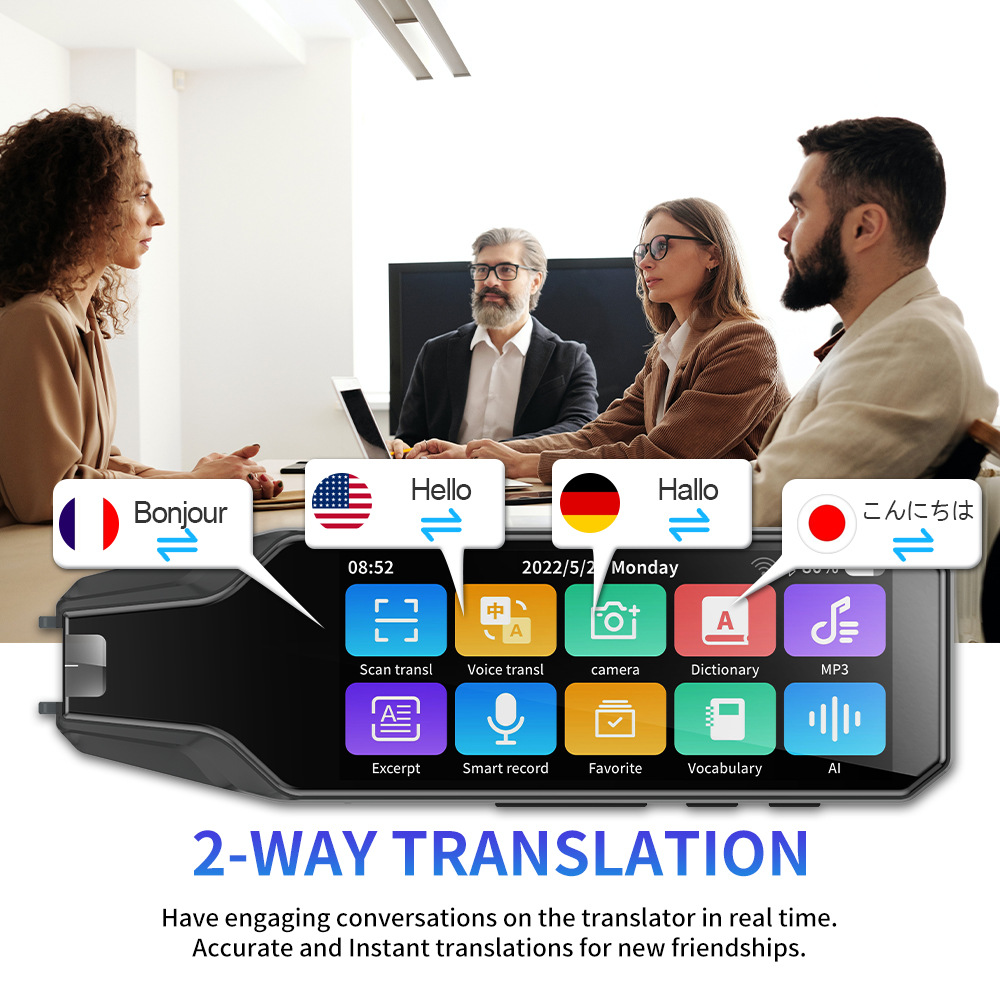 Voice transltor device scan translation pen source factory Specification drawing