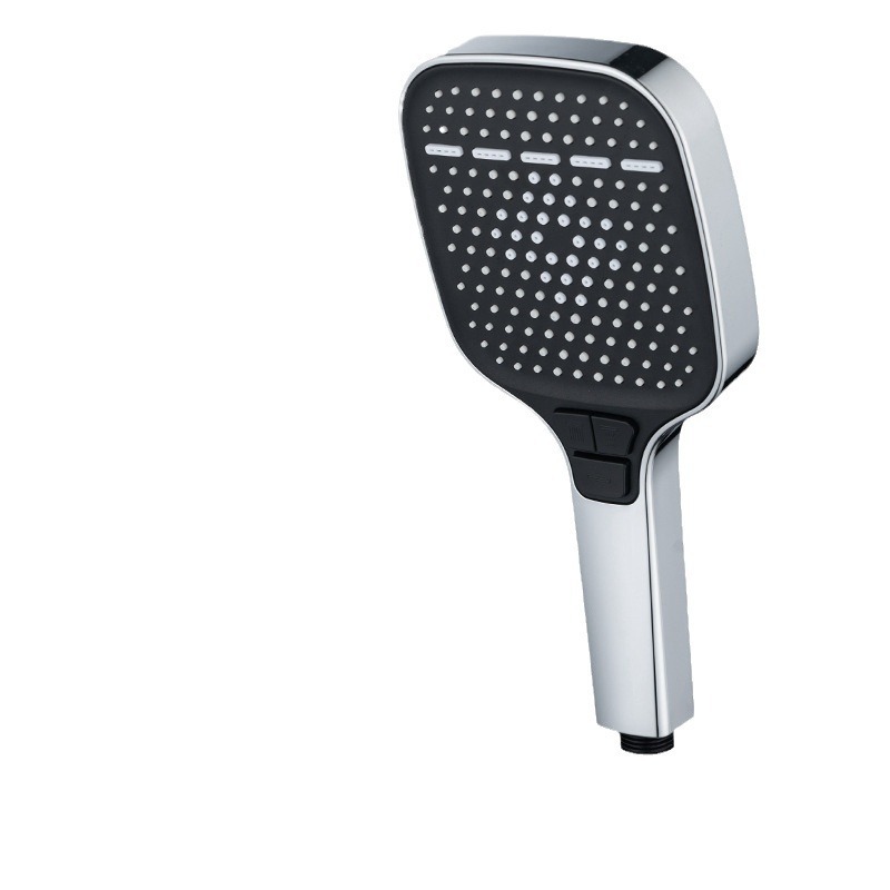 Cross-border shower head, square waterfall type air pressurized showerhead, shower head with high pressure and large water output, spray head set Item Picture
