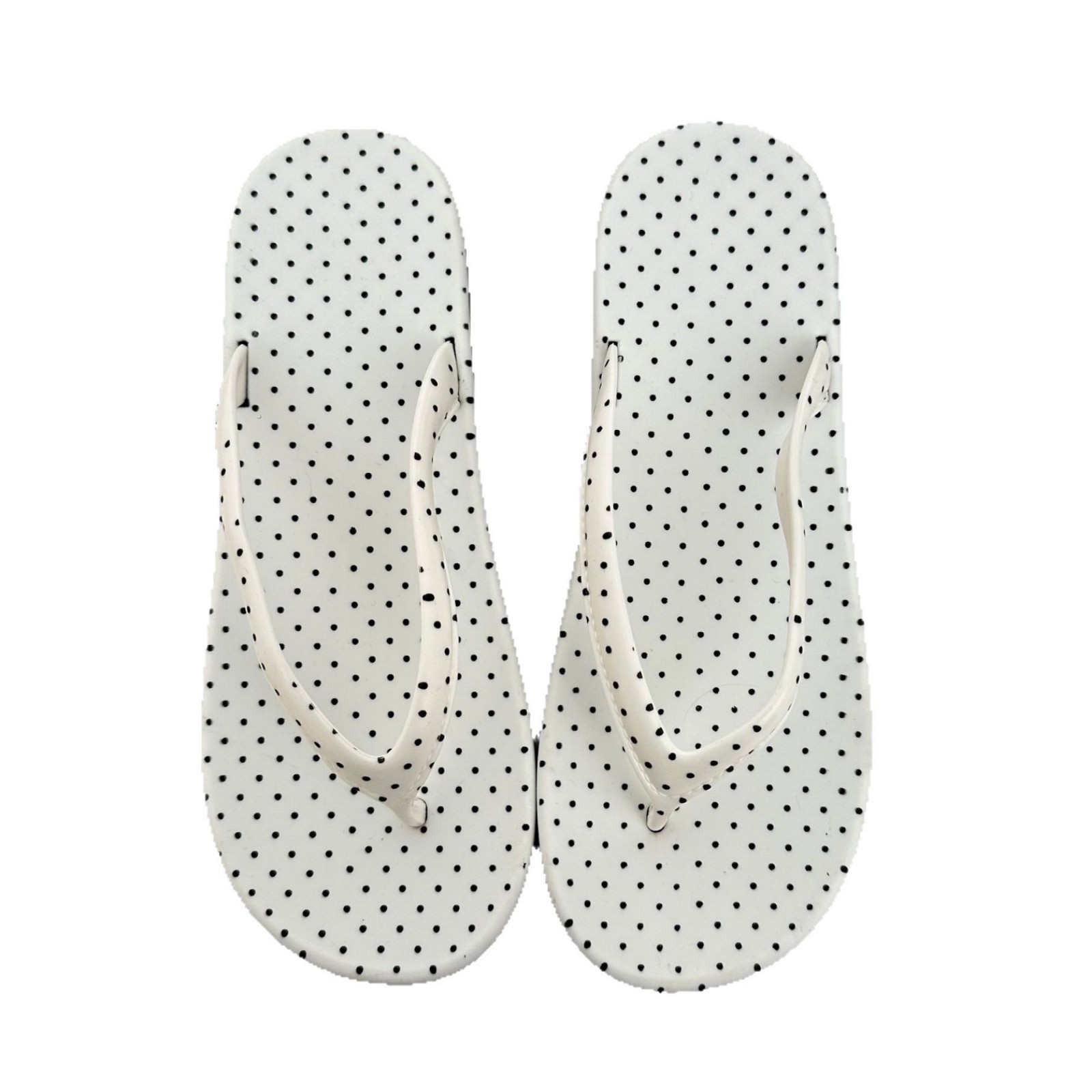 ins Polka dot herpesho women's 2025 new versatile beach slippers, summer outerwear soft-soled thick-soled slippers Item Picture