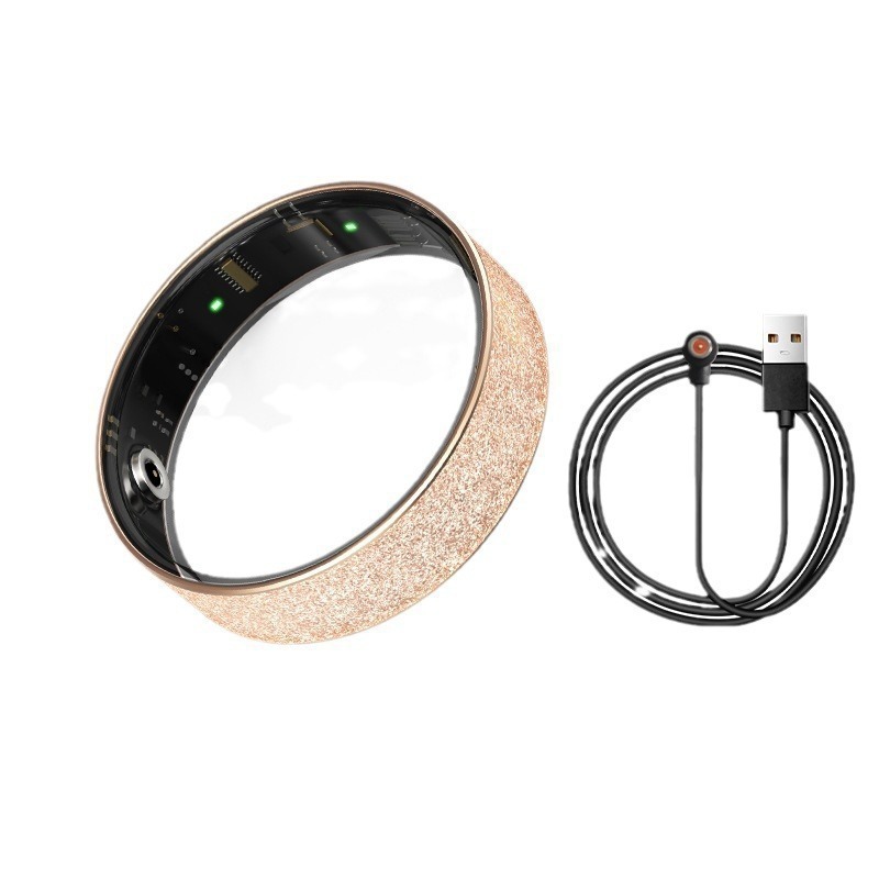 V3 Cross-border frosted Smart Ring, simple European and American couple heart rate, blood oxygen, sleep step count and emotion Detector bracelet Item Picture