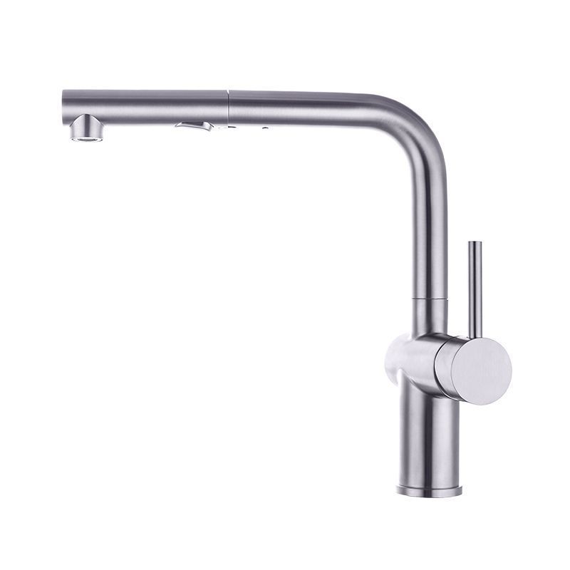 Cross-border 304 stainless steel kitchen pull-out cold and hot water faucet, sink, multi-functional telescopic faucet Item Picture