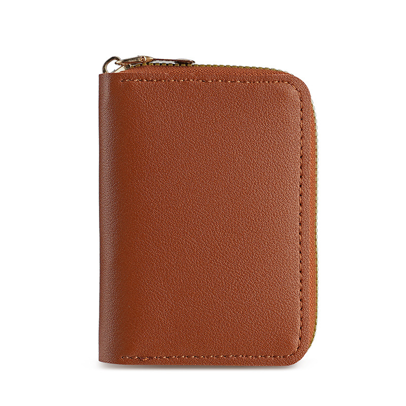 Solid-color organ card case, small and exquisite for women, multi-slot large-capacity for men, Douyin welfare card case, cross-border card case Item Picture