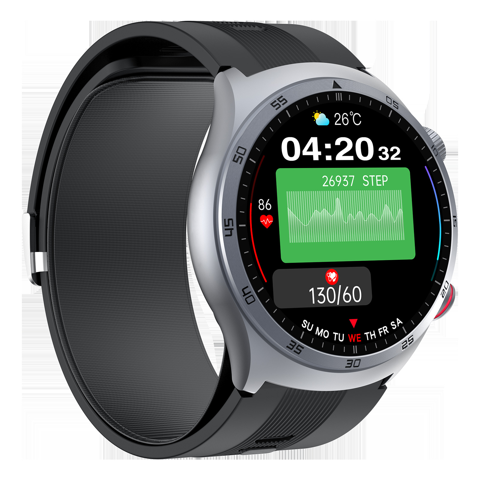The 2025 new model S25 air pump, blood pressure, smartwatch, heart rate, blood pressure, blood oxygen, blood sugar, uric acid, body fat, Bluetooth call details Picture