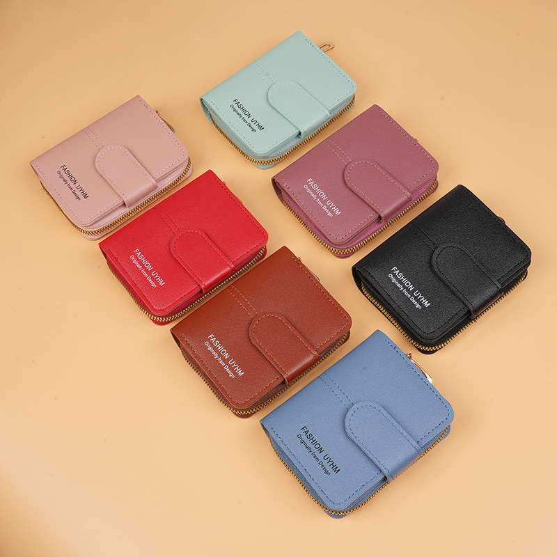 Korean version short wallet, women's wallet, student Korean version new small wallet, multi-slot card case, large capacity, 30% off wallet Application Scenario