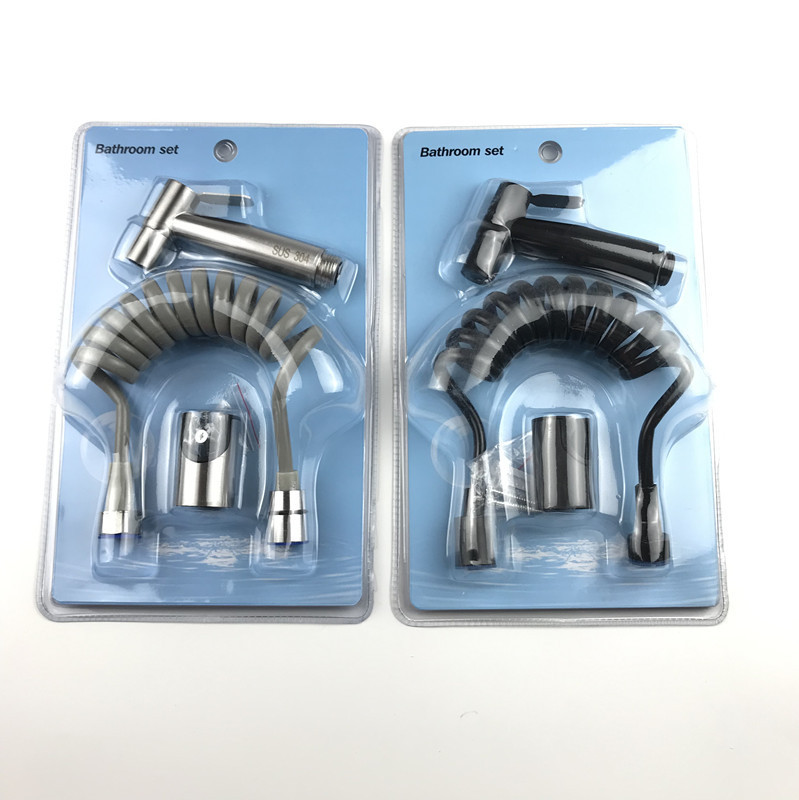 Wholesale 304 stainless steel gynecological washbasin spray gun vacuum forming set, household toilet companion spray gun gynecological washbasin nozzle set full figure