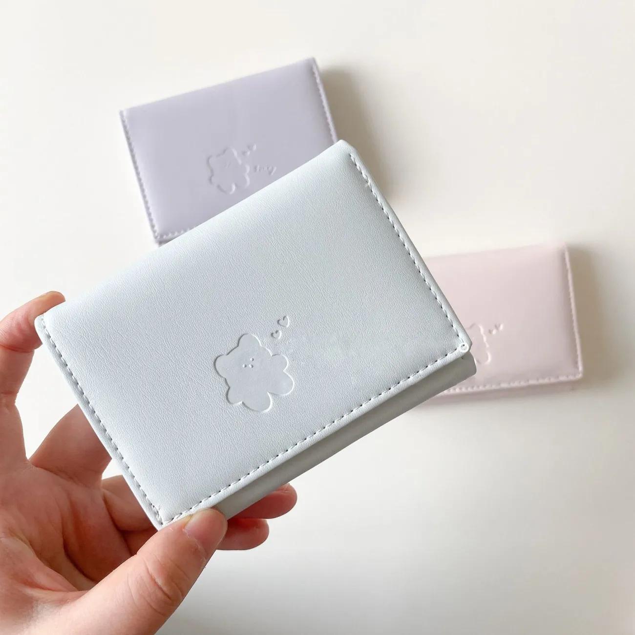 Korean-style cute female wallet with multiple folding slots, short student wallet, Instagram trendy and niche design, youth wallet Application Scenario