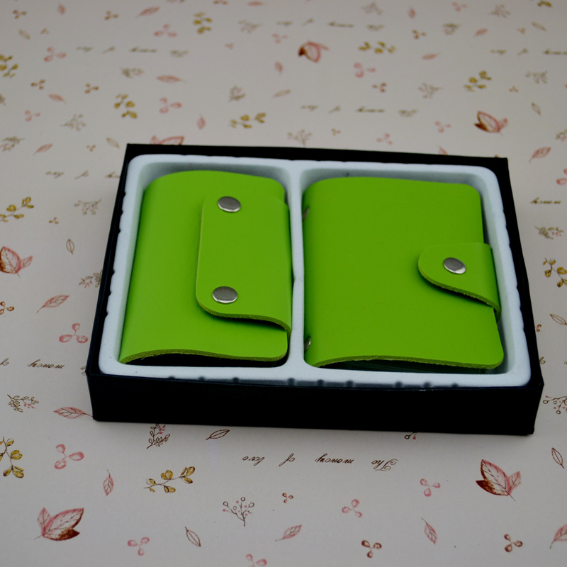 The card case, key case and gift box set can be printed with logos Specification drawing