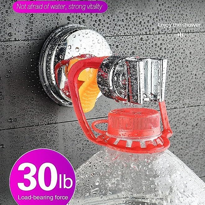 Nail-free showerhead suction cup stand, bathroom showerhead base, movable socket, canopy, home and hotel base full figure