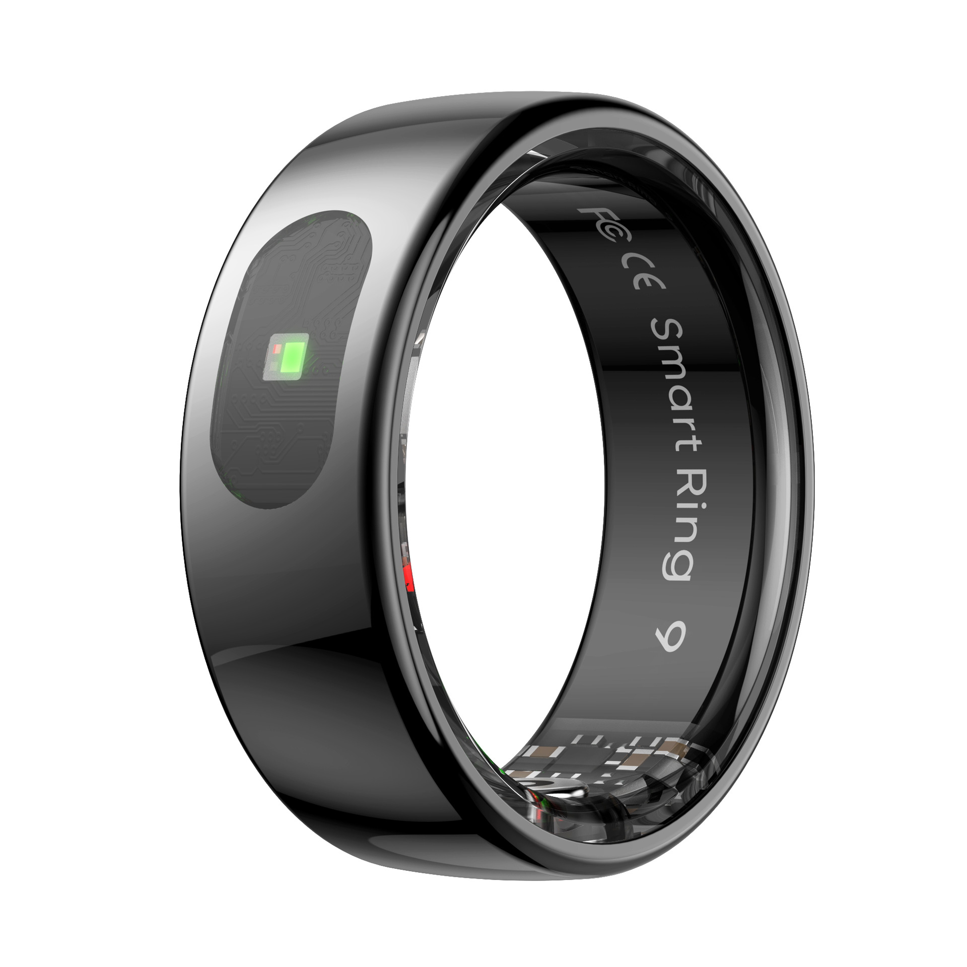 Cross-border exclusive R08(QRING) waterproof touch temperature detection sleep blood oxygen photo-taking AliExpress smart ring Specification drawing