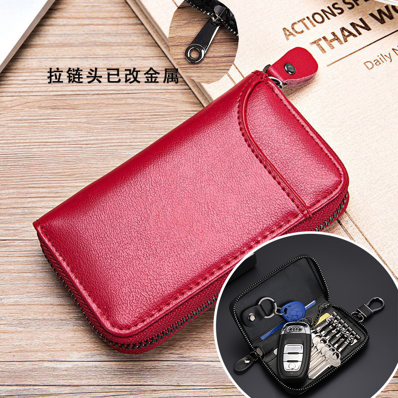 Business large-capacity key case, multi-functional key bag, waist-hung car key card case, key case, large key case details Picture