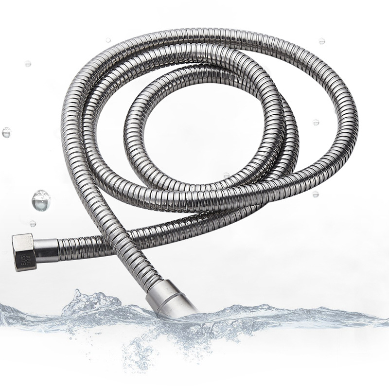 Wholesale 304 stainless steel shower head hose, explosion-proof 4-point water inlet hose, bathing and shower head from the manufacturer details Picture