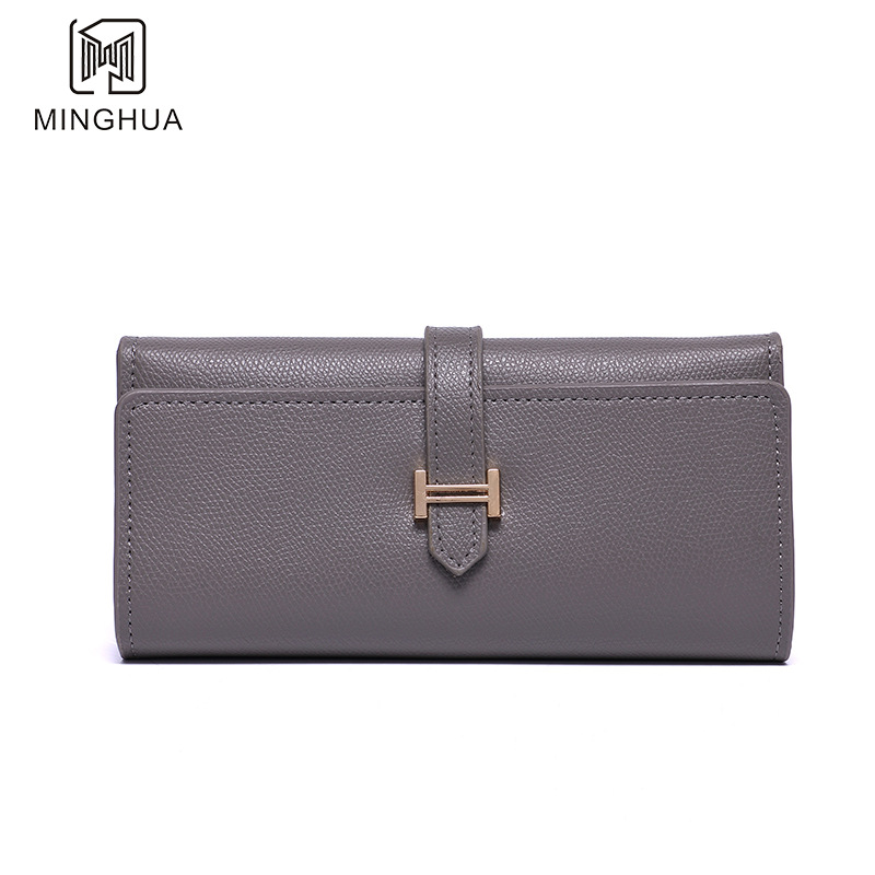 Wholesale of new long women's wallets, 2023 summer solid color cross-border export zipper clutch bags details Picture