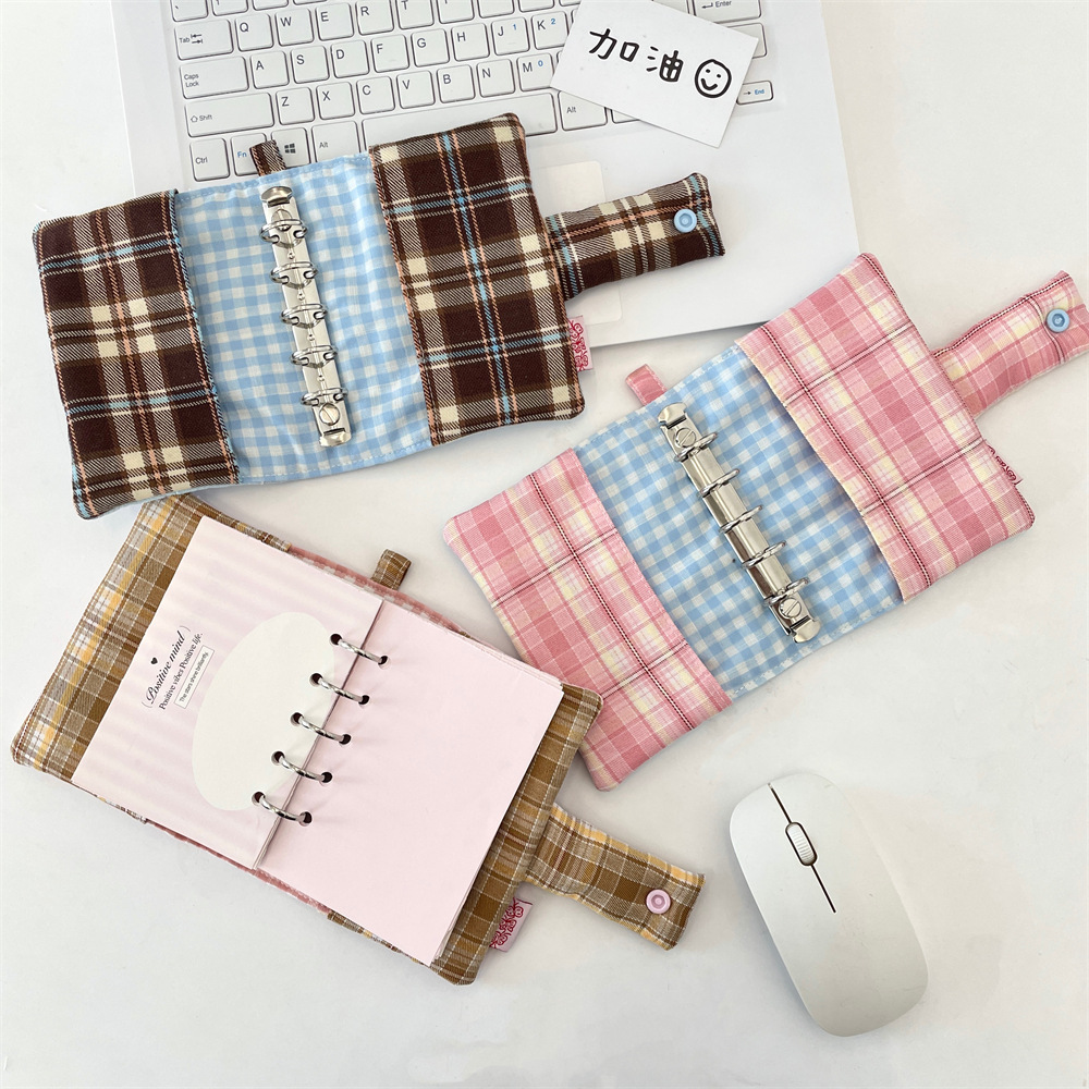 5452 Niche Heartwarming Fabric Notebook Book Cover, Life Record Notebook, Student loose-leaf Notes Diary Application Scenario