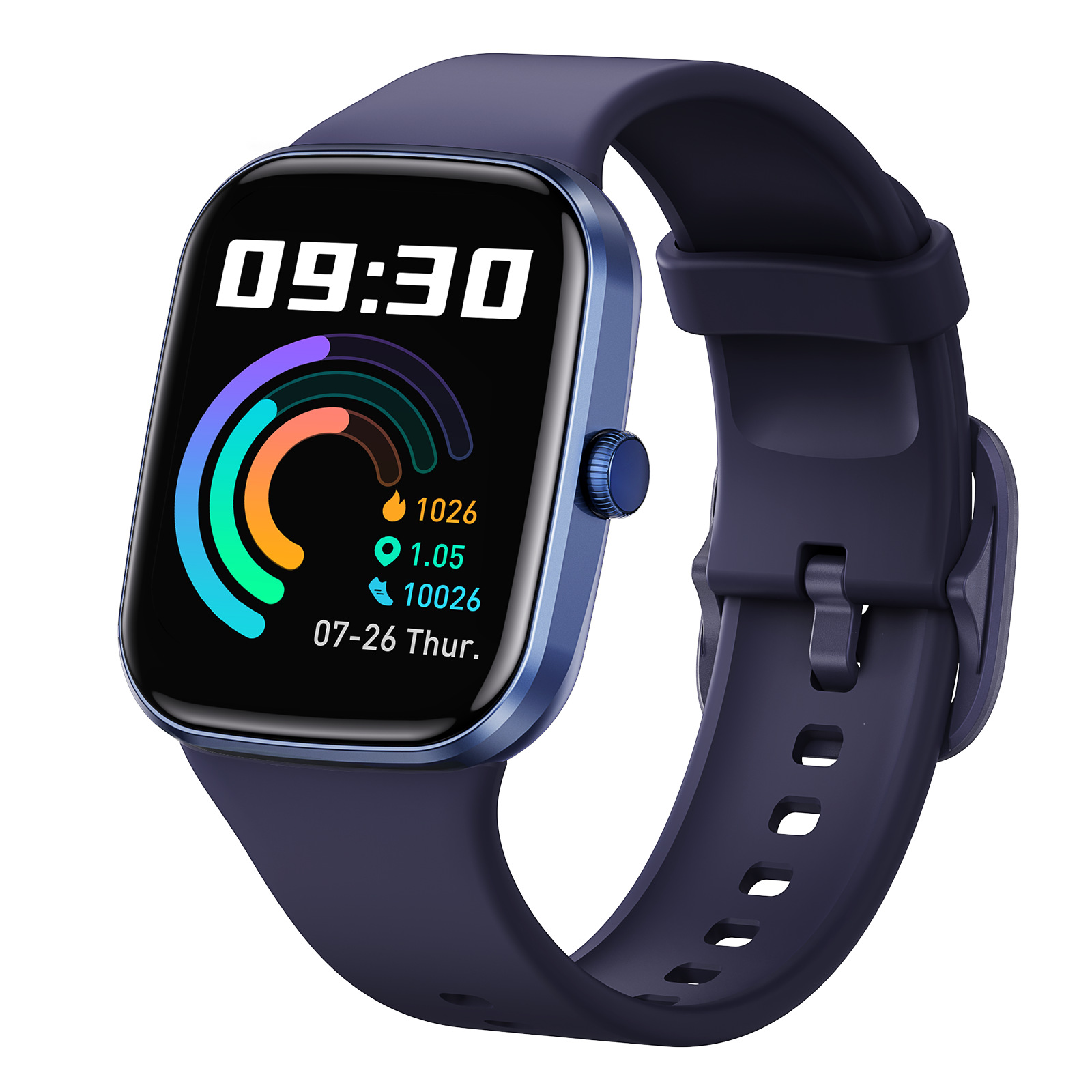 A new cross-border AMOLED sports smartwatch for both men and women, suitable for blood pressure, blood oxygen, heart rate, step counting, Bluetooth communication details Picture