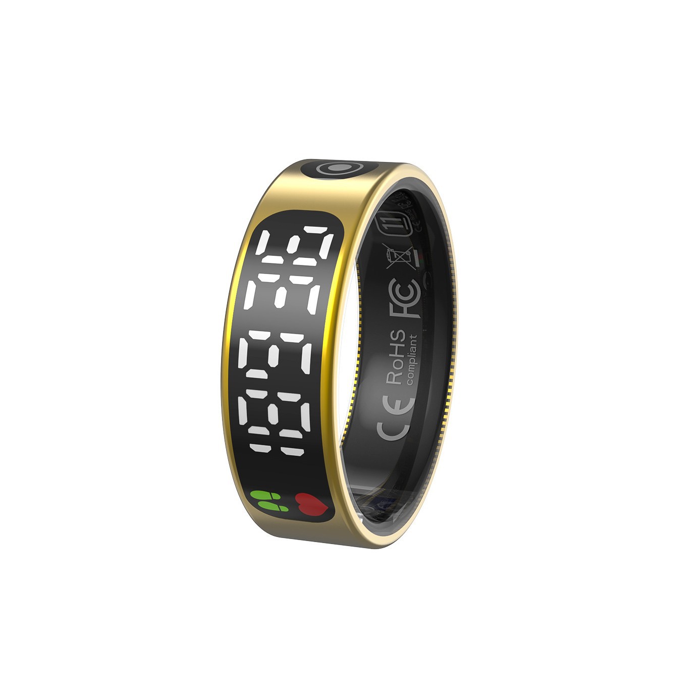 The new cross-border smart ring TK9 features a touch screen for heart rate, blood oxygen, sleep, Bluetooth step counting and water resistance Specification drawing