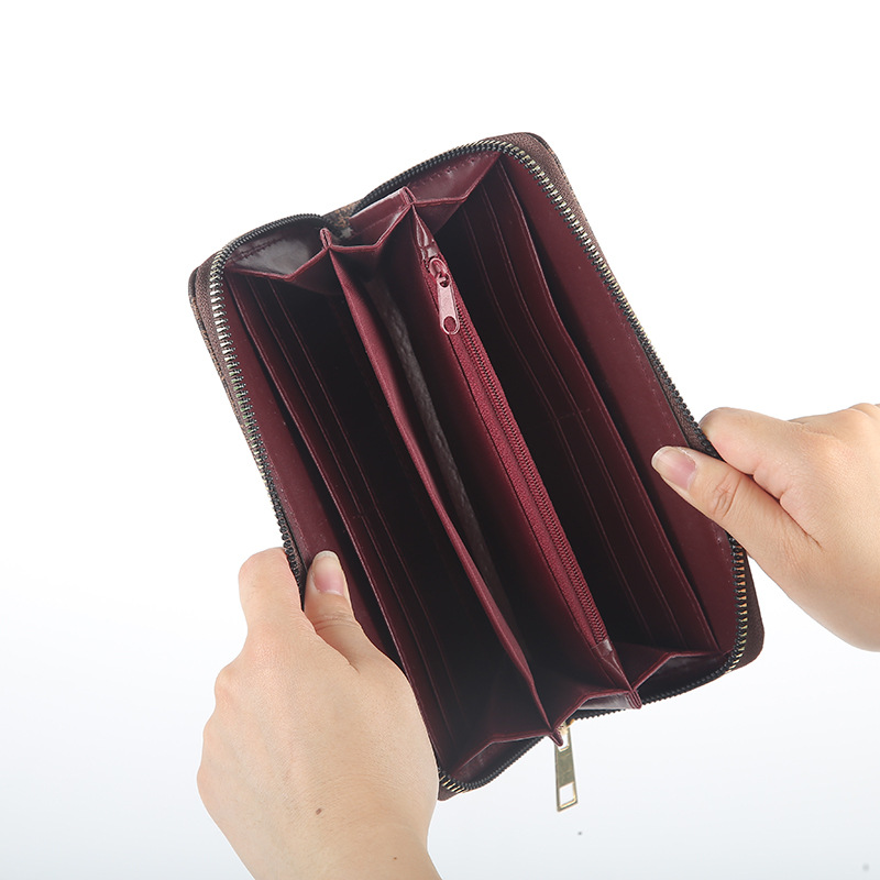 New business fashion multi-functional clutch bag, universal clutch bag, big brand style, long zipper wallet wholesale Item Picture