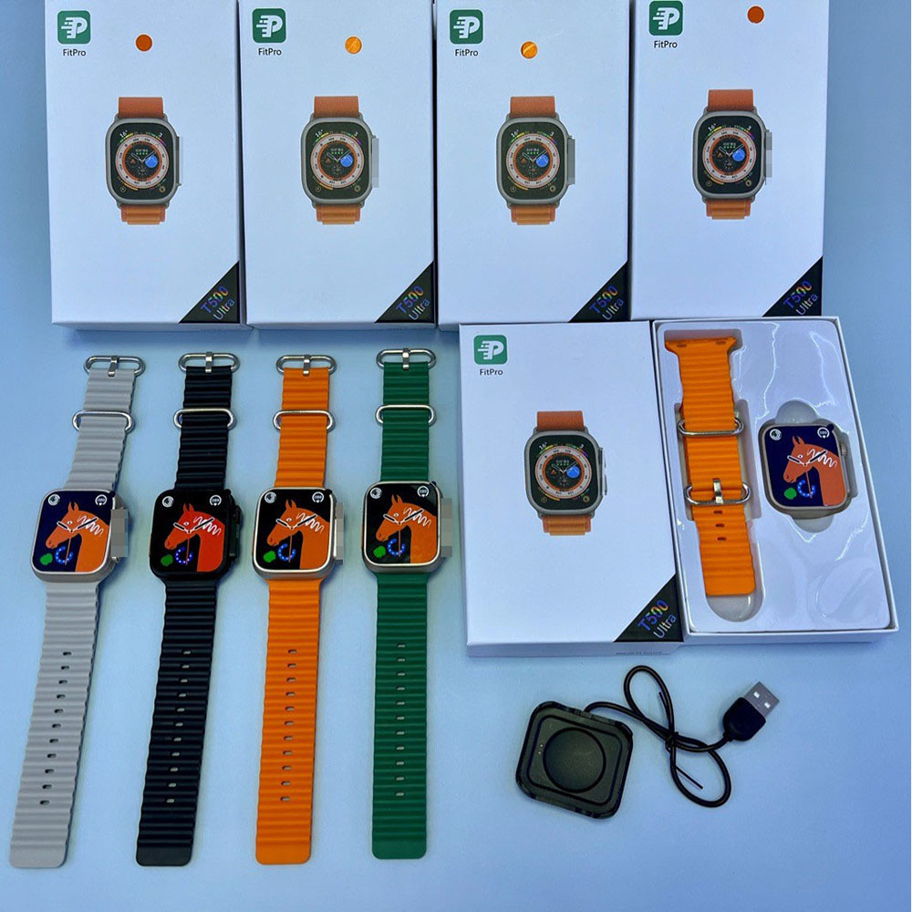 T500ultra smartwatch, step-counting smart bracelet, remote control for taking photos, heart rate monitoring, TPU bracelet Specification drawing