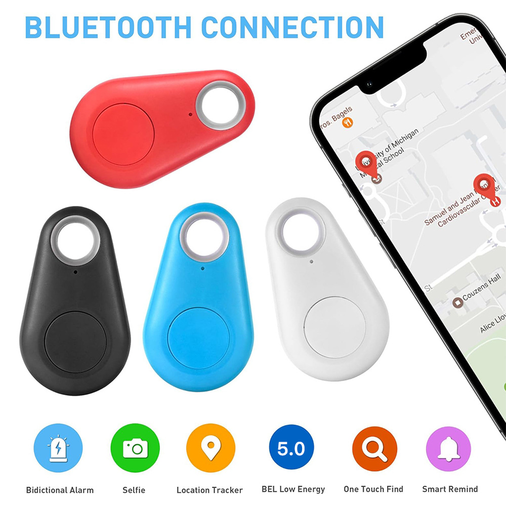 Hot-selling water drop Bluetooth anti-loss device, keychain, two-way alarm, tracking and finder manufacturer, in stock, smart Item Picture