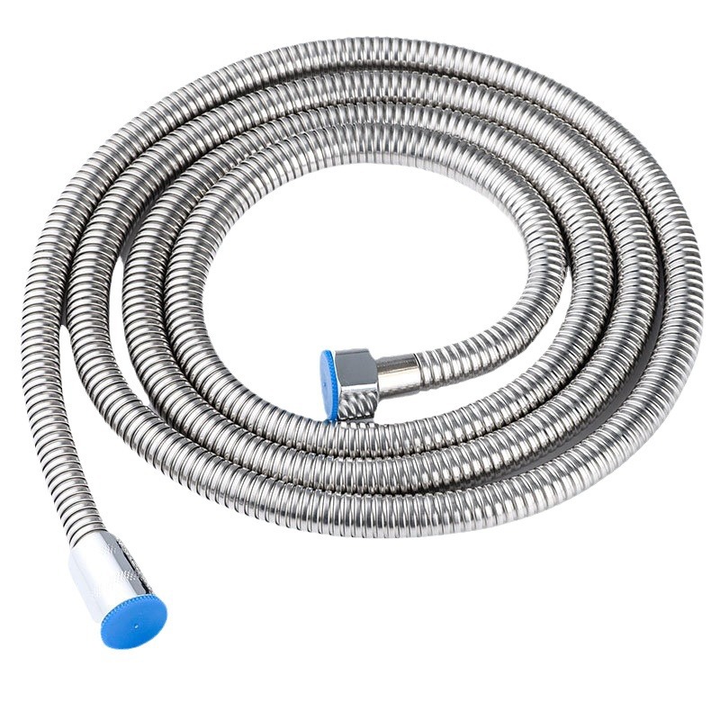 Shower hose wholesale, rain rain metal stainless steel 1.5-meter high-pressure pipe, bathroom water heater bathing water pipe Item Picture