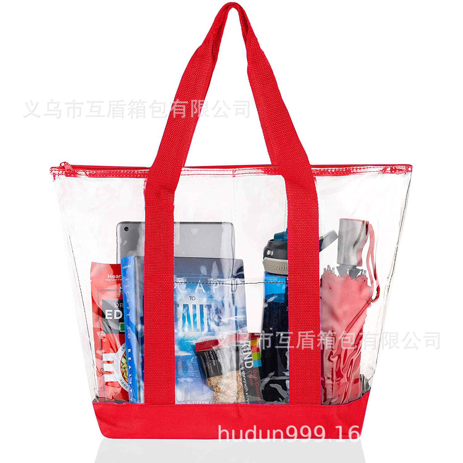 New PVC hand-held beach bag, outdoor storage bag, outdoor camping clothing, dust-proof single-shoulder bag, seaside storage bag full figure