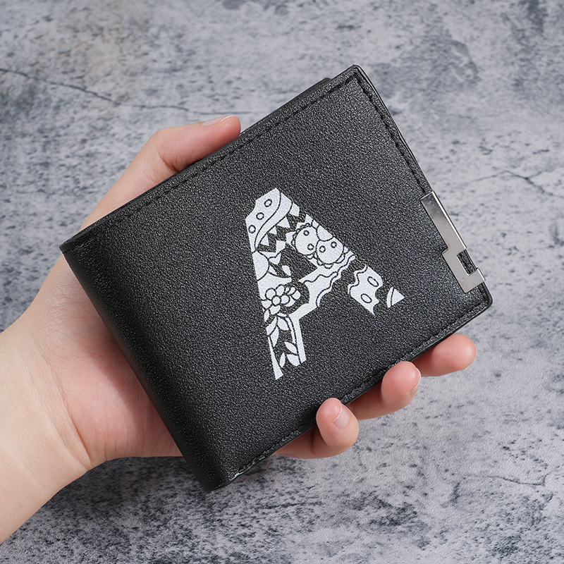 Cross-border exclusive wallet: Men can give their boyfriends, friends and husbands short wallets with retro prints and 20% off loose change full figure