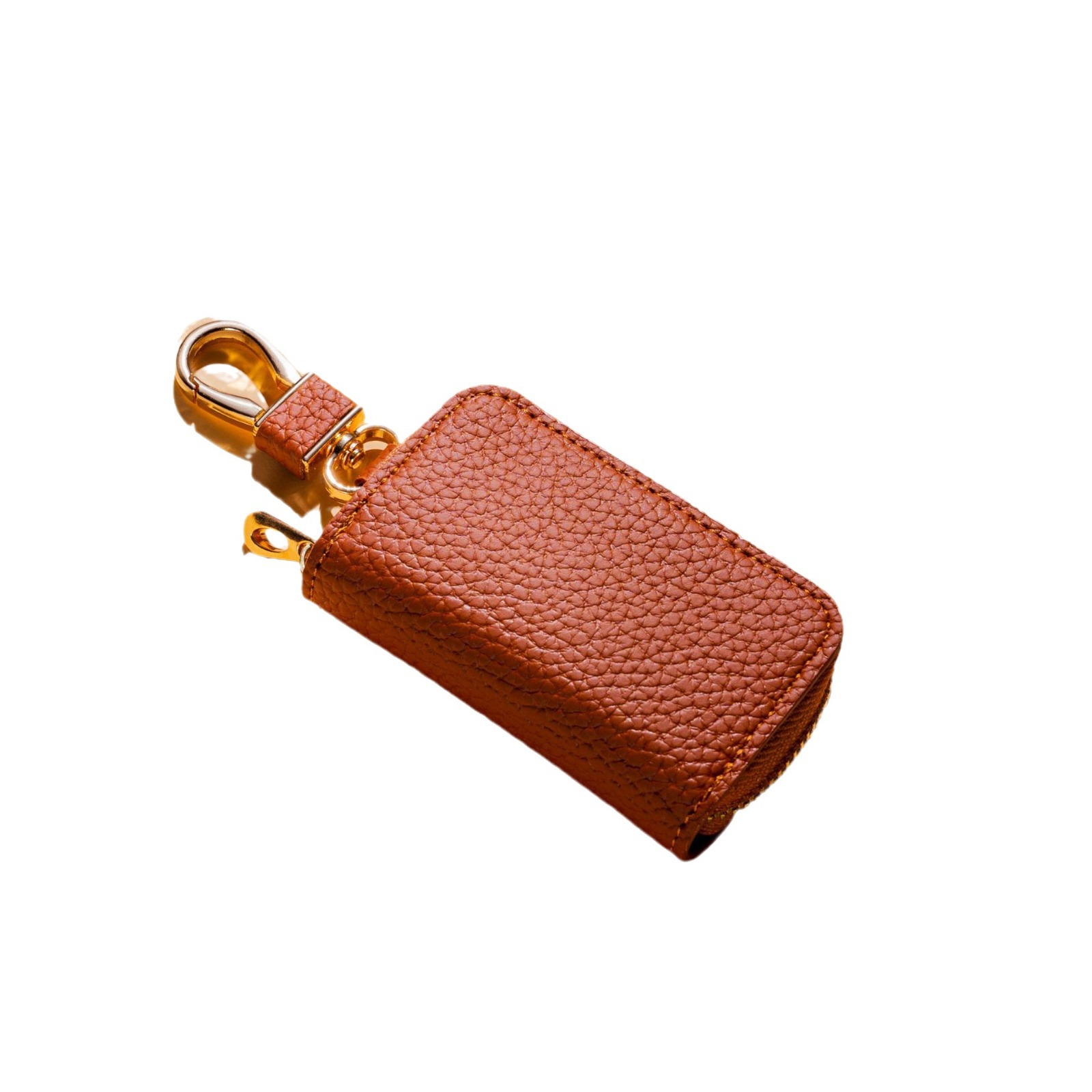 Cross-border fashion lychee pattern car key case, universal model, men's and women's storage key case, mini key case Item Picture