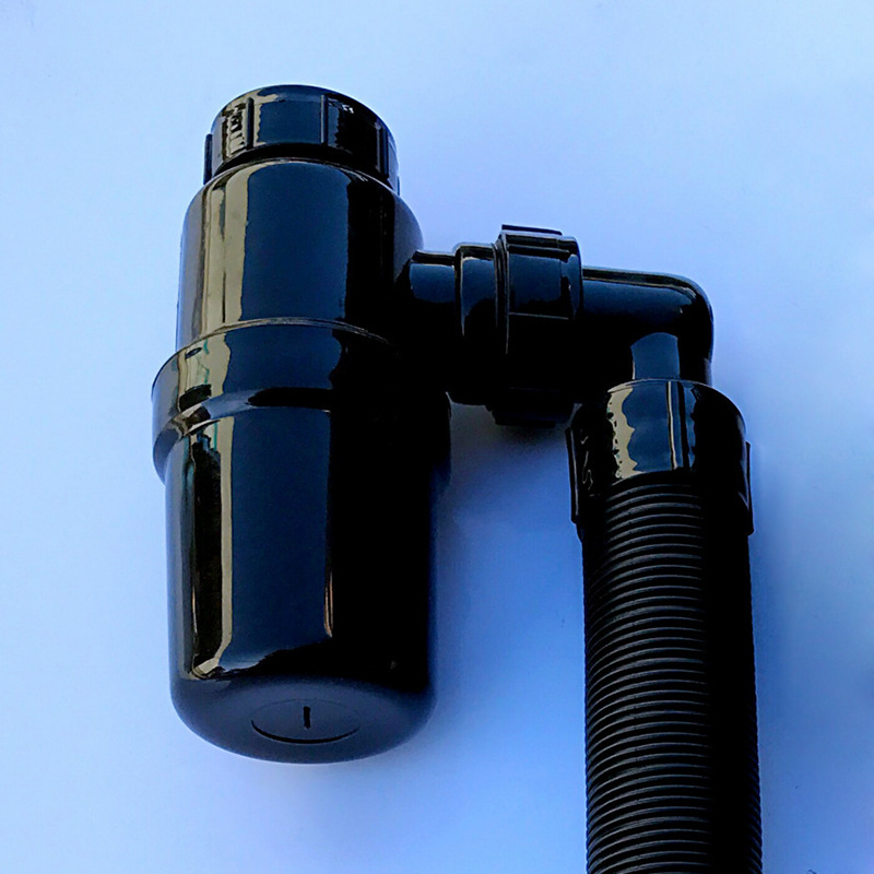 Washbasin drainpipe extension and lengthening pipe, bathroom household washbasin drainage pipe telescopic plastic hose accessories Specification drawing