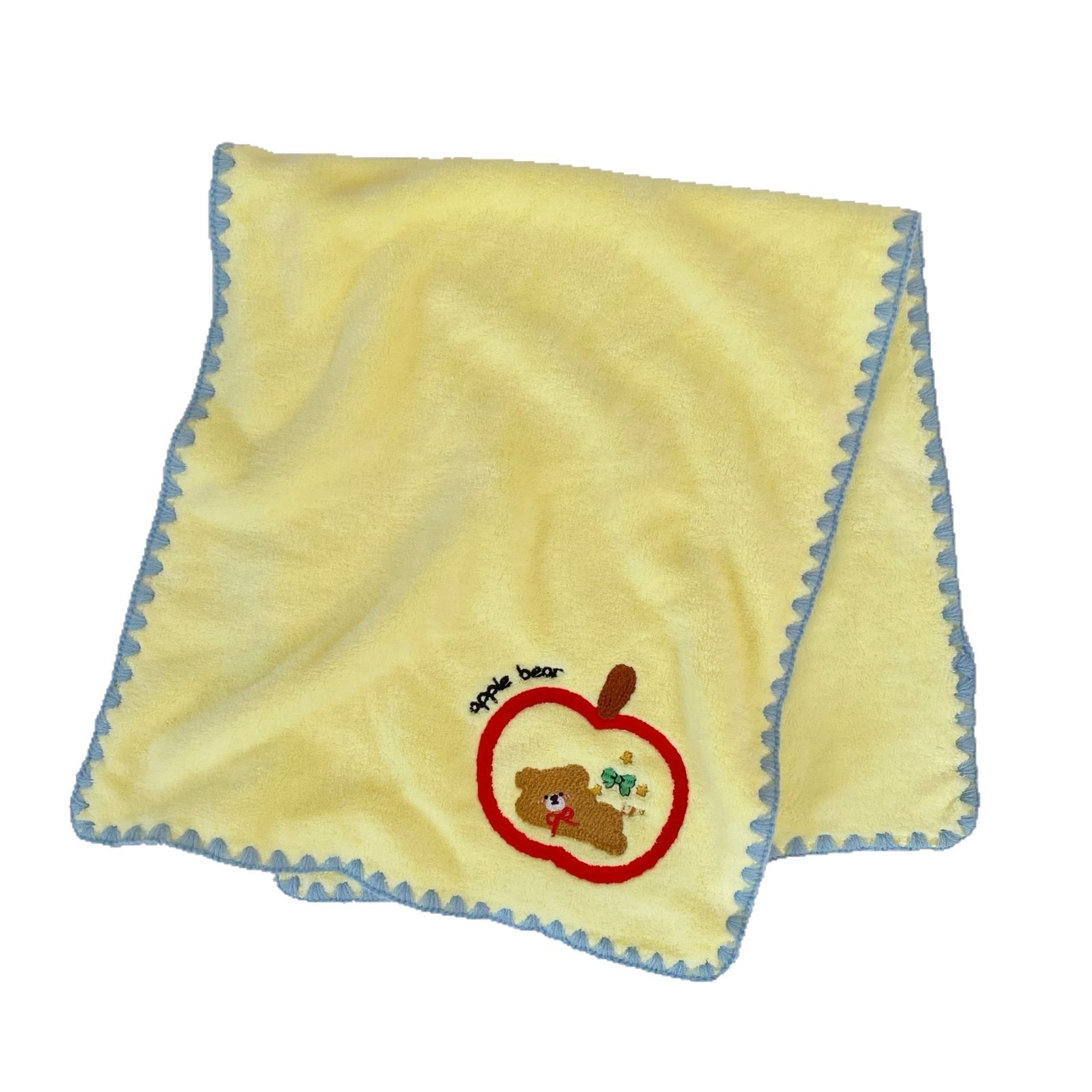 Apple Bear thickened bath towel, new bathroom face towel, water-absorbing and quick-drying coral fleece wraparound bath towel Item Picture