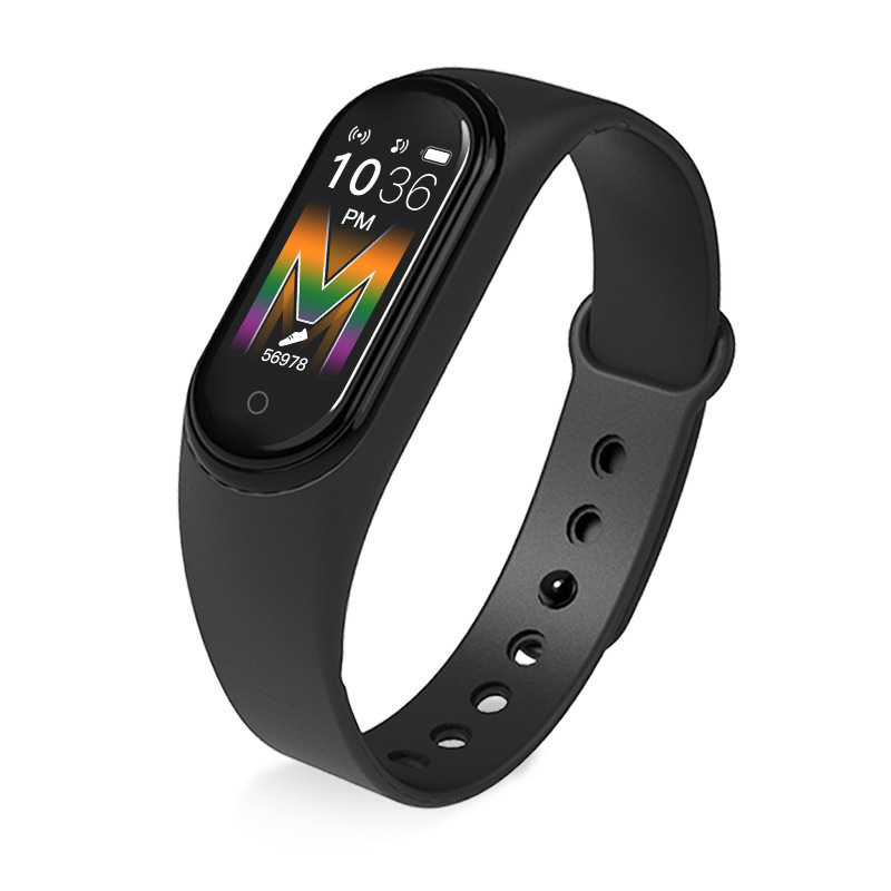 M5 smart bracelet, Bluetooth call, factory direct sale, color screen heart rate, blood pressure, music and sports bracelet in stock full figure