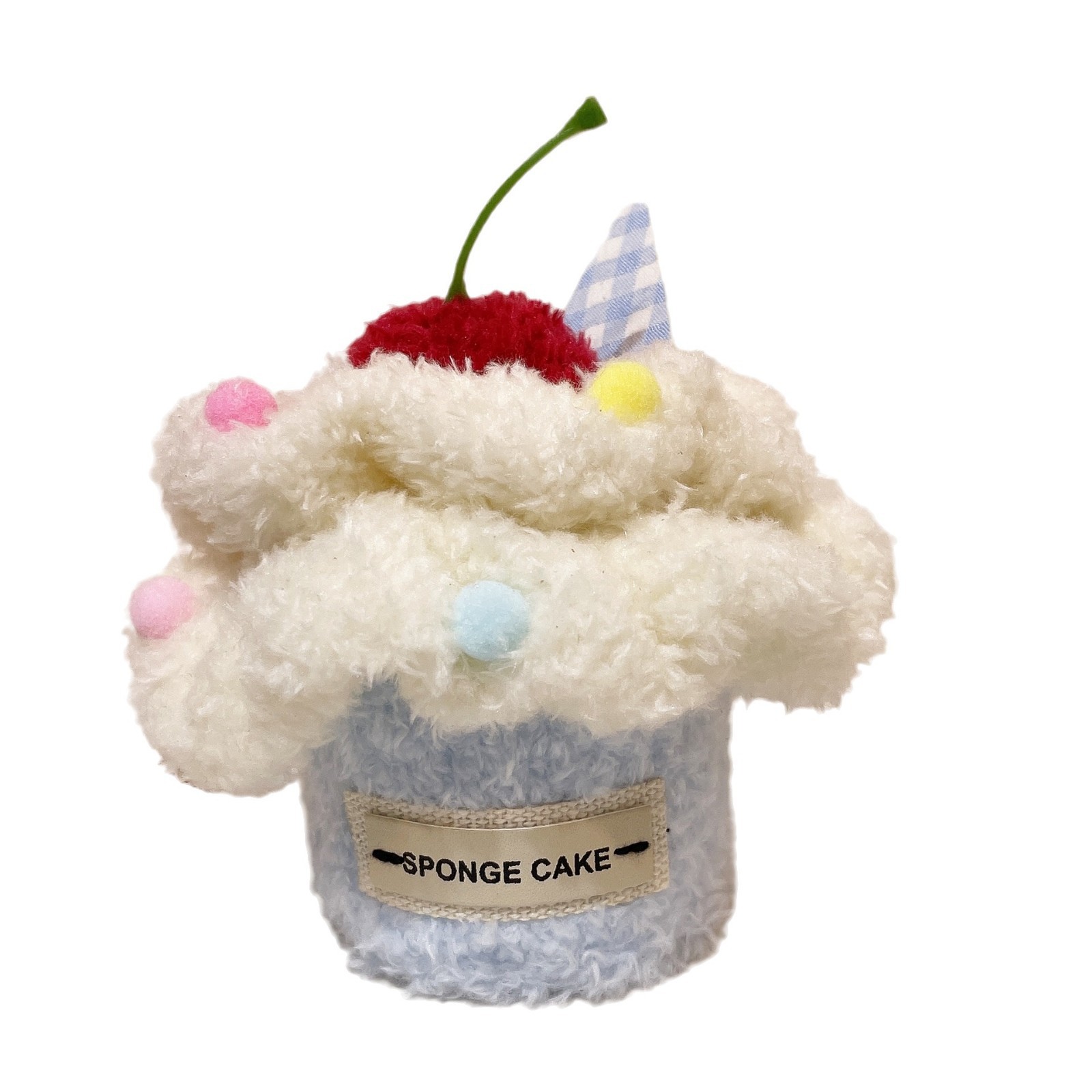 Fun and cute plush dessert house necklace pendant, cute cake cherry accessory, sweet strawberry neck accessory Item Picture
