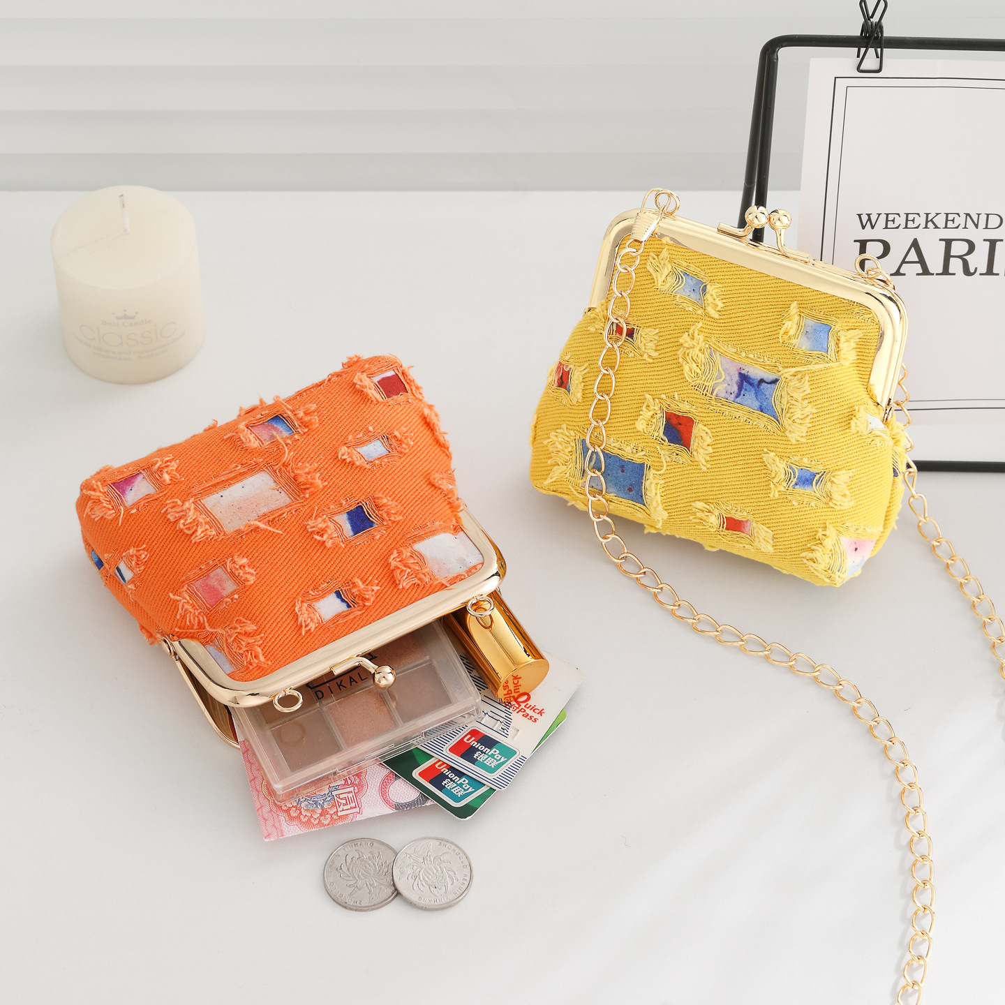 The new off-the-shoulder bag for women is a niche summer model with a large capacity and personalized canvas. It is a high-end chain single-shoulder bag that is lightweight Specification drawing
