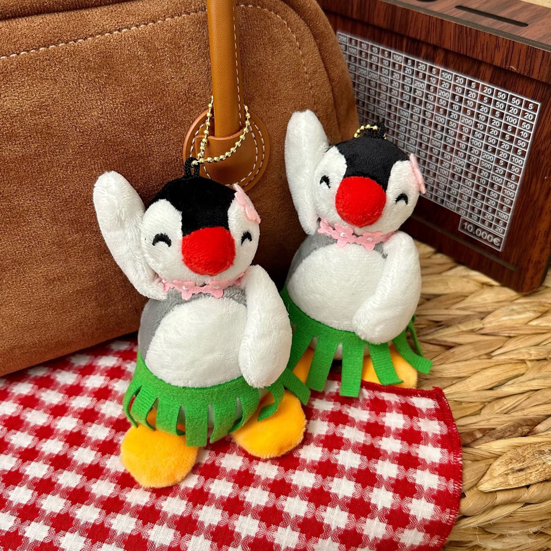 Creative and funny summer penguin plush trinkets, cute figurines, pendants, soothing dolls, bags, keychains details Picture