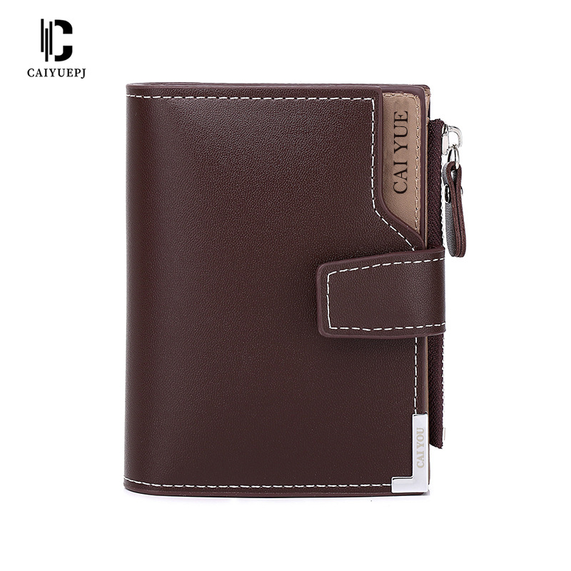 The new men's wallet, Wallet vertical multi-functional wallet with zipper buckle, is 30% off. It's trendy and versatile for cross-border use Item Picture