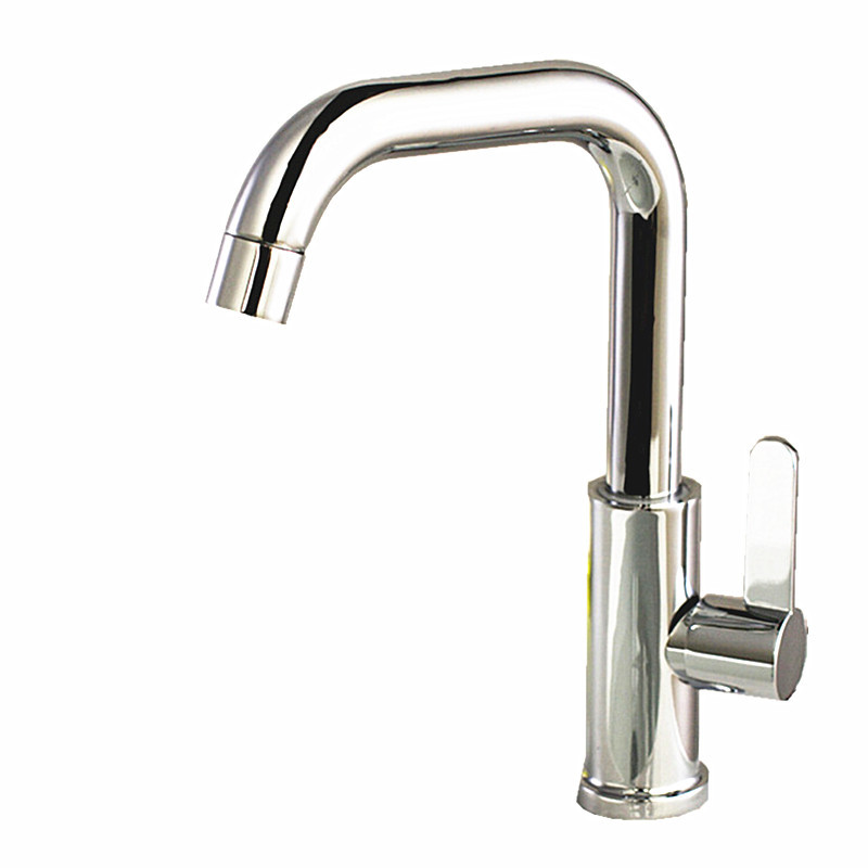 Washbasin faucet B24 pipe single-cooling small Seven Bay vertical electroplated washbasin dragon manufacturer wholesale sink Item Picture