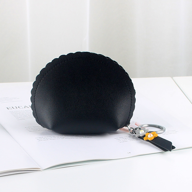 The cute girl Douyin hand-held coin purse is small and simple, featuring a coin key case with an integrated zipper and waterproof design Specification drawing