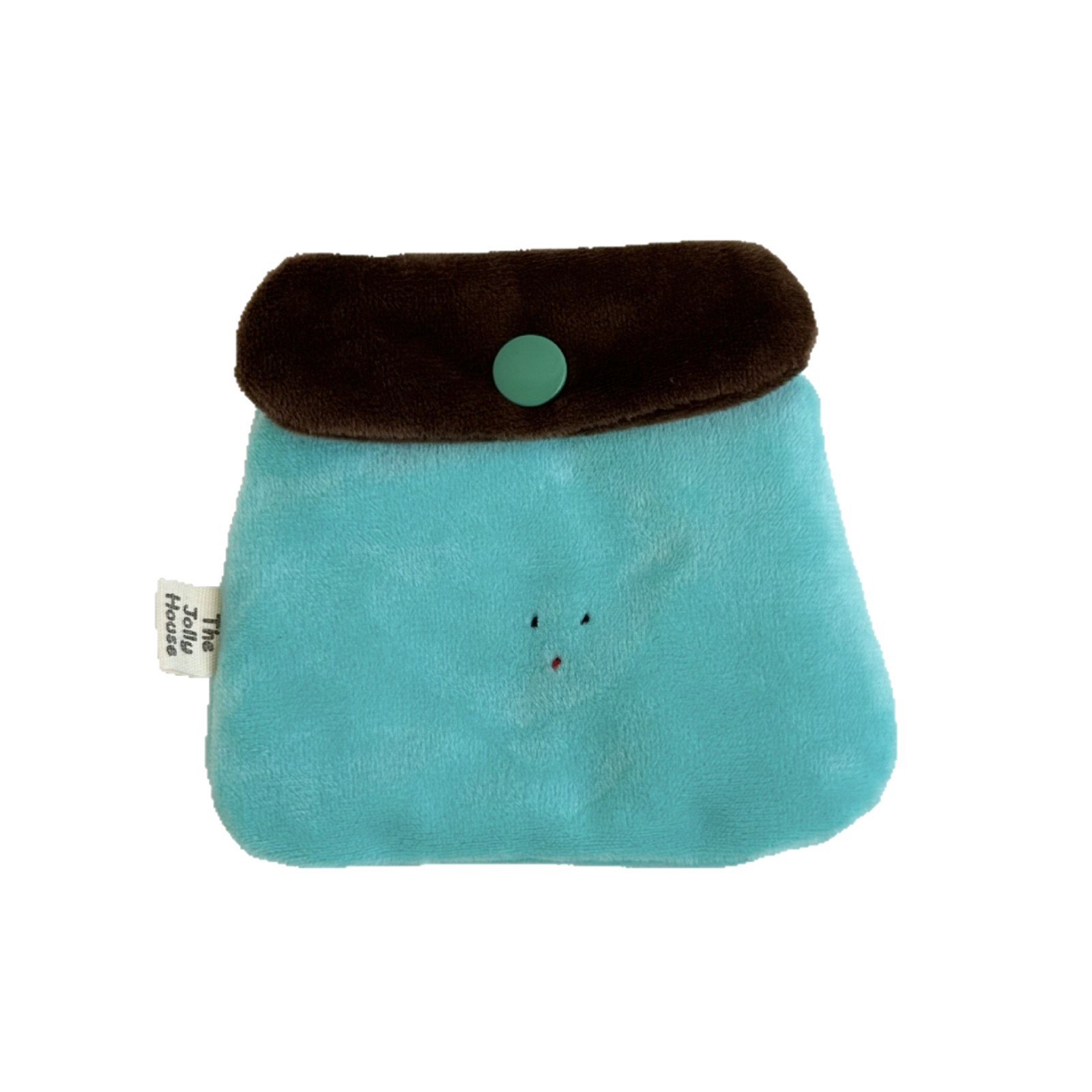 Creative mini plush coin purse, women's portable earphone case, ID card storage bag, carry-on buckle small card bag mouth red envelope Item Picture