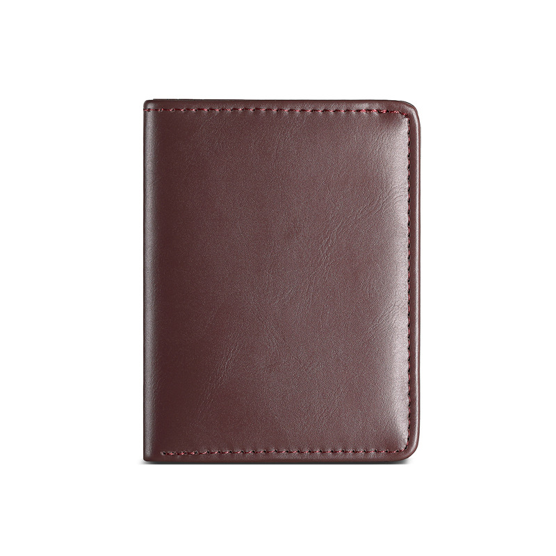 Men's wallet 2024 New leather-textured short wallet, driving license card case, men's wallet and wallet Item Picture