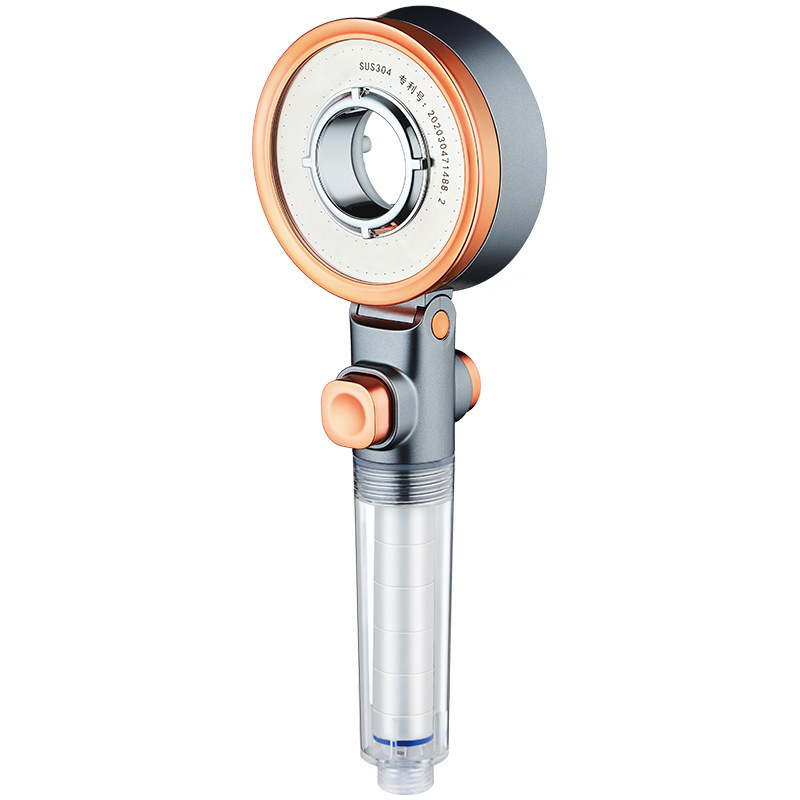 Korean filter water purifying showerhead three-speed pressurized nozzle home bathroom shower handheld bath showerhead set Item Picture