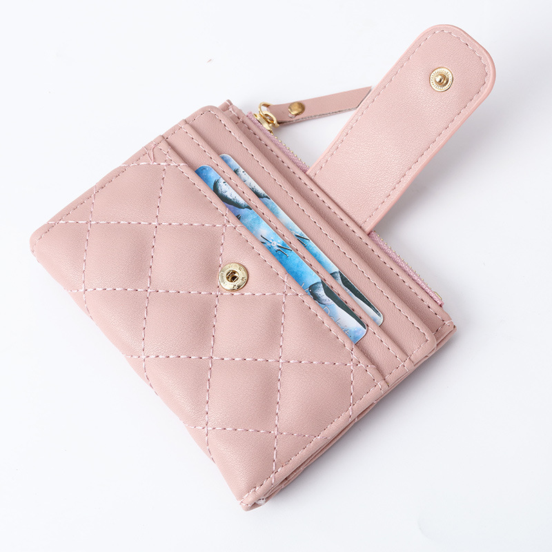 2022 New Creative zipper Coin Purse, Korean version, multi-slot student wallet, fashionable short wallet for ladies Specification drawing