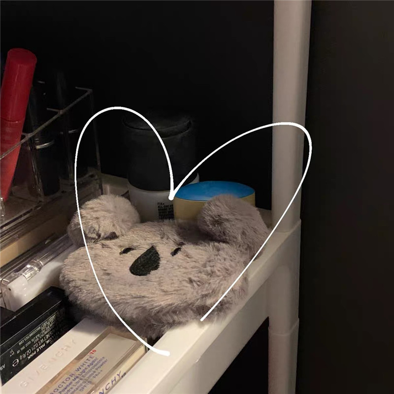 Niche design plush koala makeup mirror, ins portable mini portable mirror, portable touch-up mirror, small round mirror Item Picture