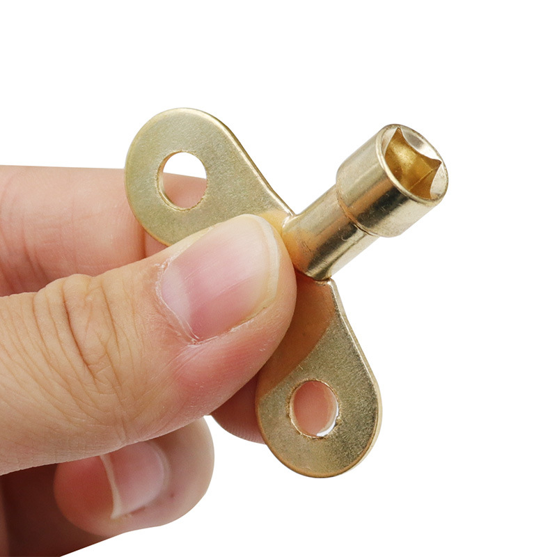 Faucet switch key handle faucet with lock key key quick-open faucet four-corner key handle Specification drawing