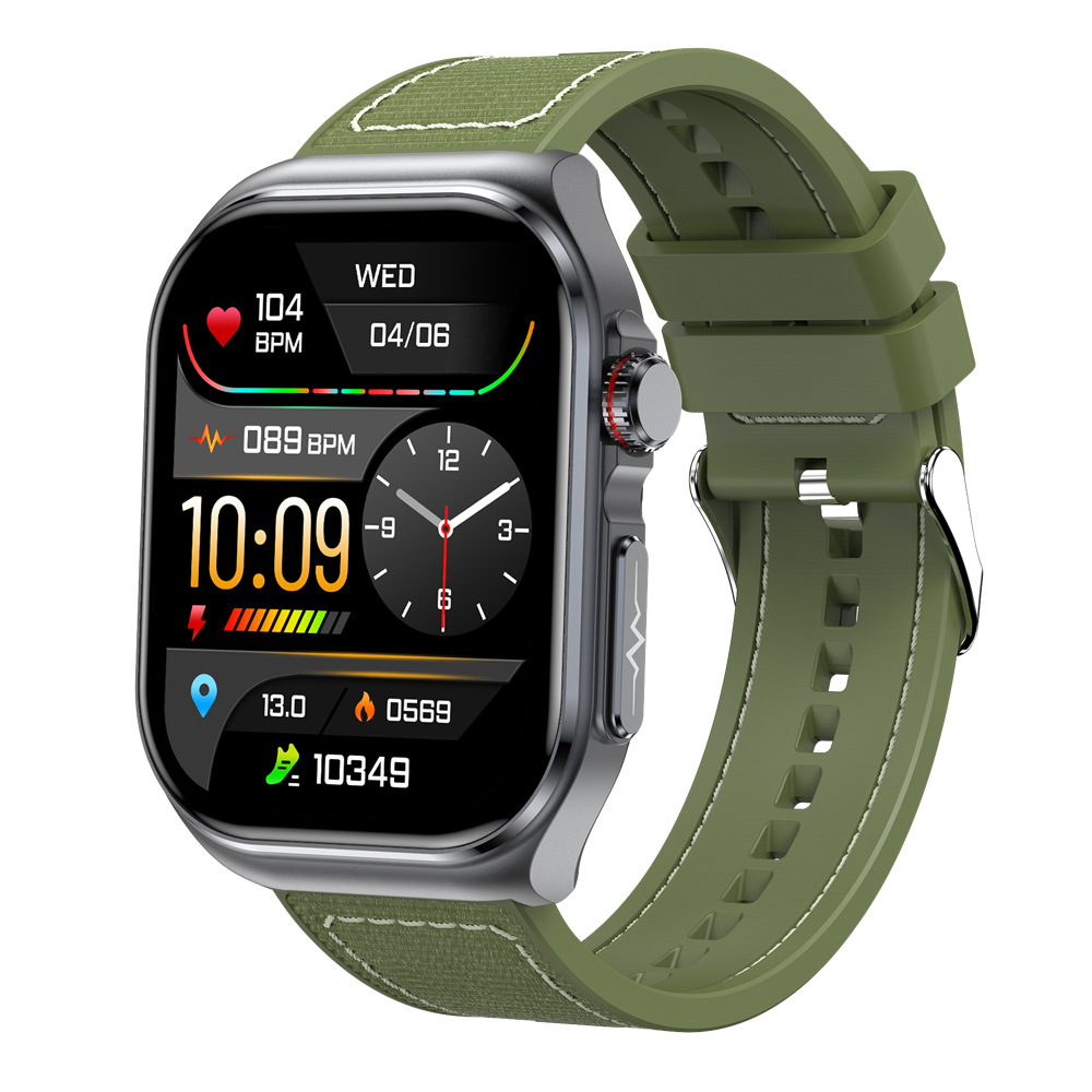 The new ET585 ECG smartwatch from Huaqiangbei features Bluetooth call, ECG, ECG, blood sugar, health, sleep and exercise full figure