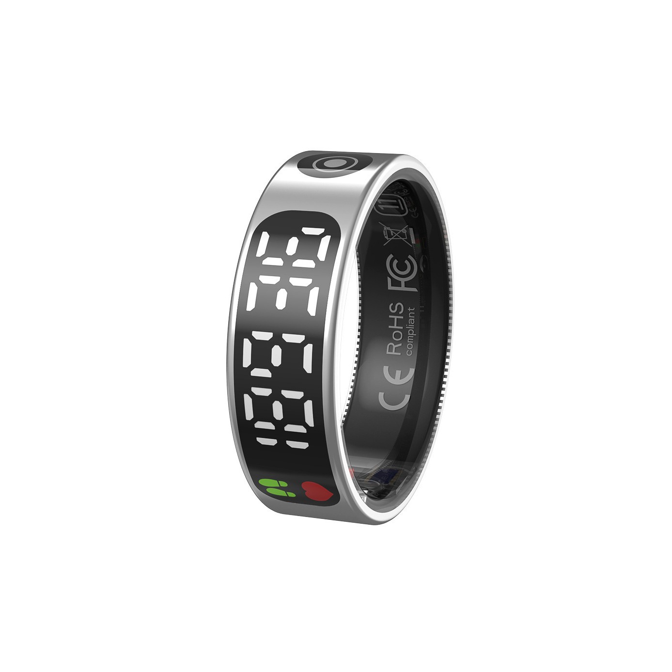 The new cross-border smart ring TK9 features a touch screen for heart rate, blood oxygen, sleep, Bluetooth step counting and water resistance Application Scenario