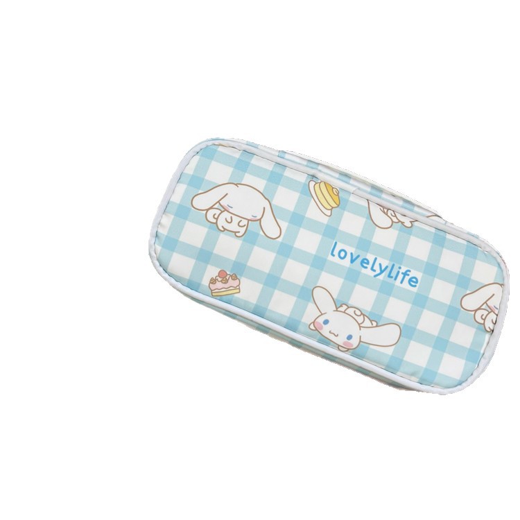 Cute, ins, simple little dog stationery box, high appearance level, creative large-capacity student pen case, multi-functional storage bag Item Picture