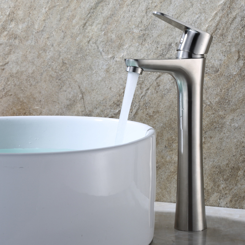 Xiaoman Yao 304 stainless steel, high washbasin, countertop basin faucet, hot and cold washbasin faucet Specification drawing