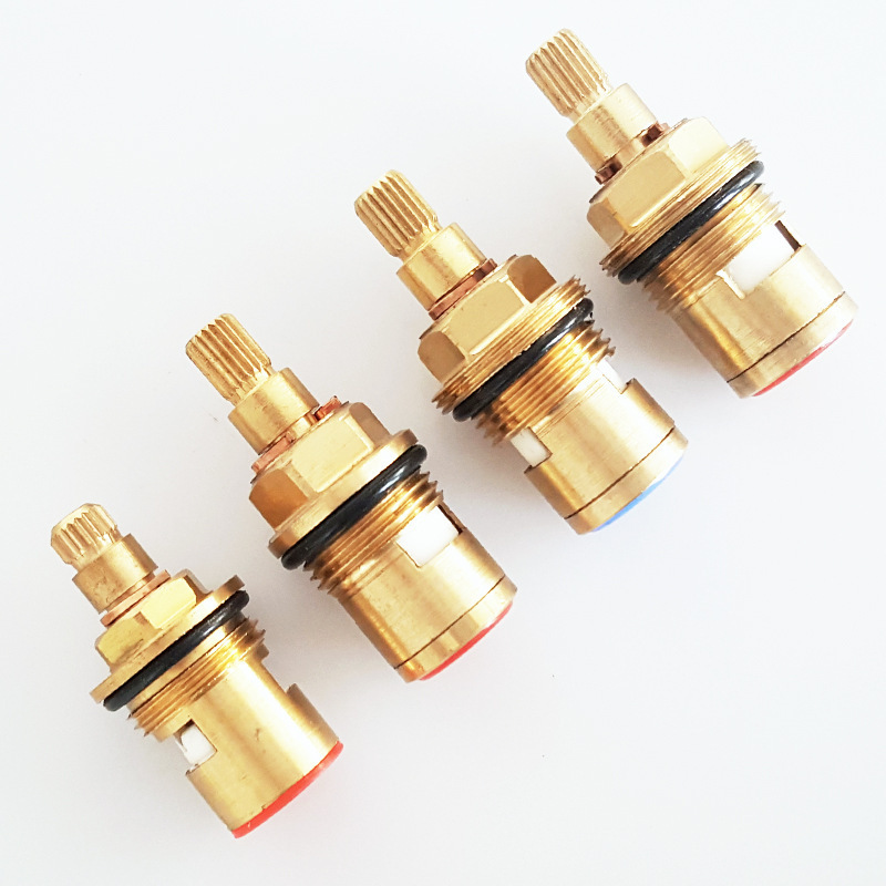 All-copper single and double handle cold and hot water faucets with ceramic quick-opening valve cores, bathroom repair parts, Anchao Application Scenario